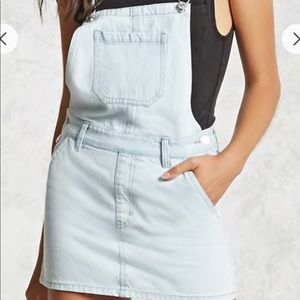 Light Wash Overall Dress